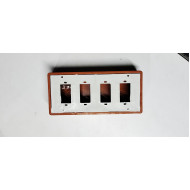 PVC 2+2 4WAY OPEN SWITCHBORD BROWN