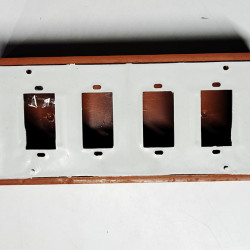 PVC 2+2 4WAY OPEN SWITCHBORD BROWN