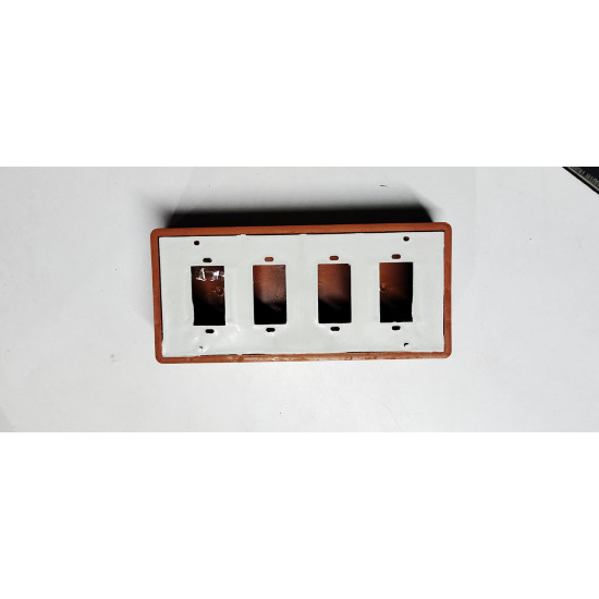 PVC 2+2 4WAY OPEN SWITCHBORD BROWN